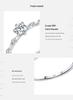 MODIAN Women's Moissanite Sterling Silver Luxury Shiny Ring