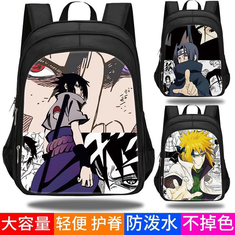 Naruto Anime Backpack Kids Large Capacity Waterproof School Bag With Spine Support Adjustable Straps 3 Sizes