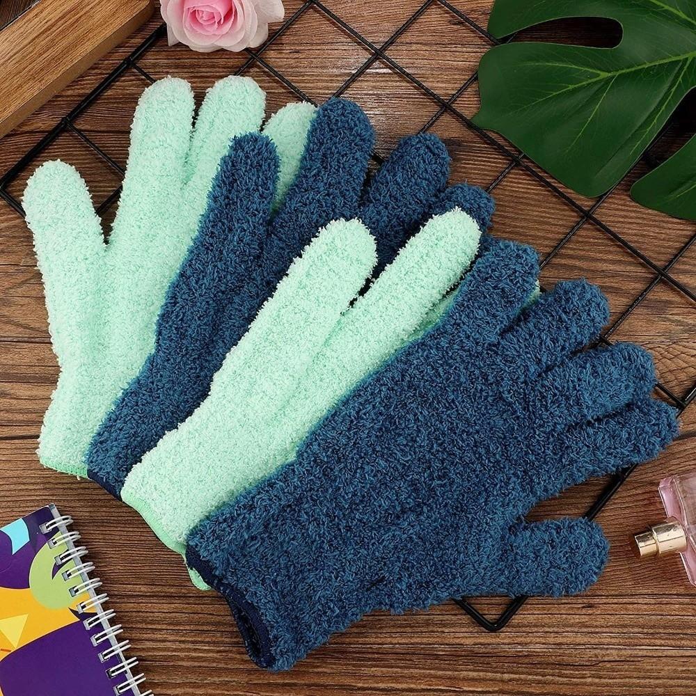 1 Pair Absorbent Dust Removal Gloves Comfortable Household Gloves  Furniture Care