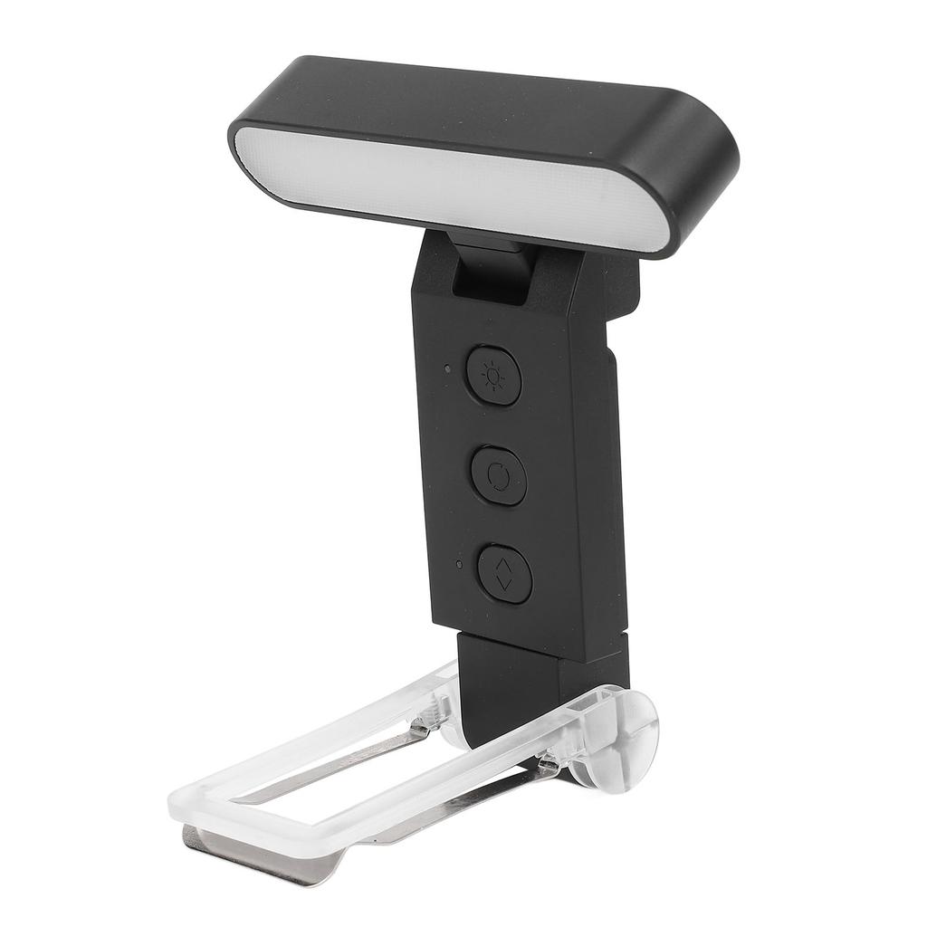 Reading Book Light USB Rechargeable Foldable LED 6 Brightness s 5 Colors Timer Eye Catching Clip On Reading Light for Bed