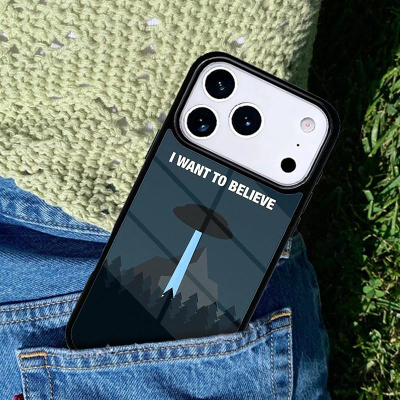 Best The X Files I want to Believe Phone Case Cover for IPhone 11 12 13 14 15 16e 17 Pro Max Coque for IPhone 17 Air