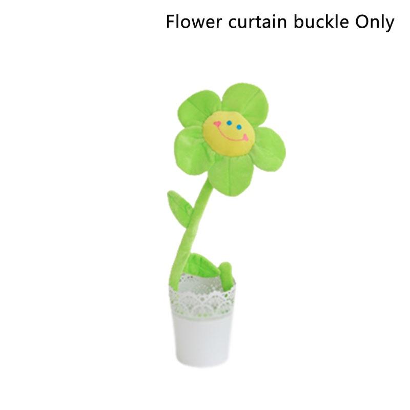 Sunflower Rose Window Treatment Tieback Short Plush 8 Vivid Colors 3 Height Options