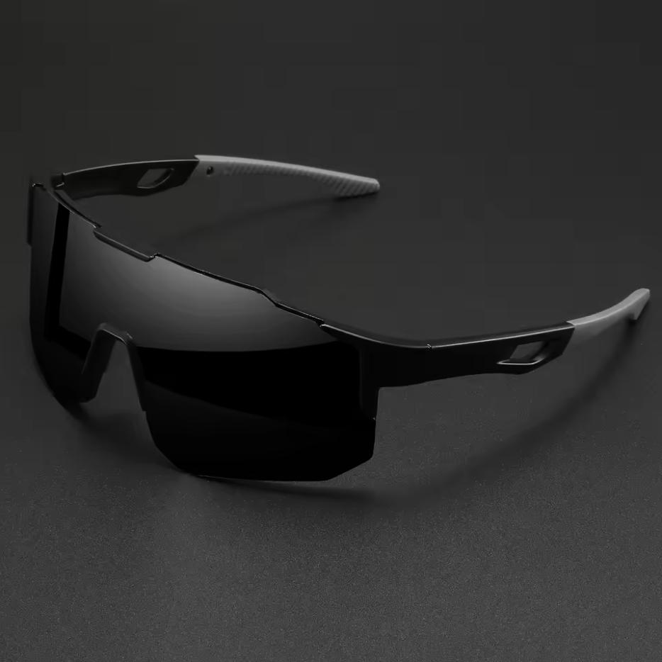 Übergroße Bunte Sportsonnenbrille - Wraparound-Design, UV400 Unisex Komfortpassform für Radfahren, Wandern & Outdoor