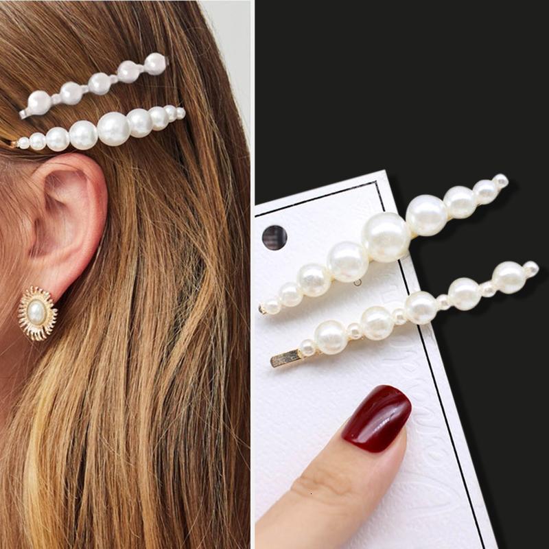 5pcs Sweets Hairpins Pearls Hair Clips for Women Fashion Barrettes Headwear Girls Hair Accessorie Bands