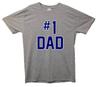 #1 Dad Printed T-Shirt Fathers Day Number One Dad