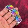 Rainbow Solar Druzy Gemstone Jewelry, 925 Solid Sterling Silver Jewelry, Handmade Bracelet Gift For Love, Druzy Jewelry
