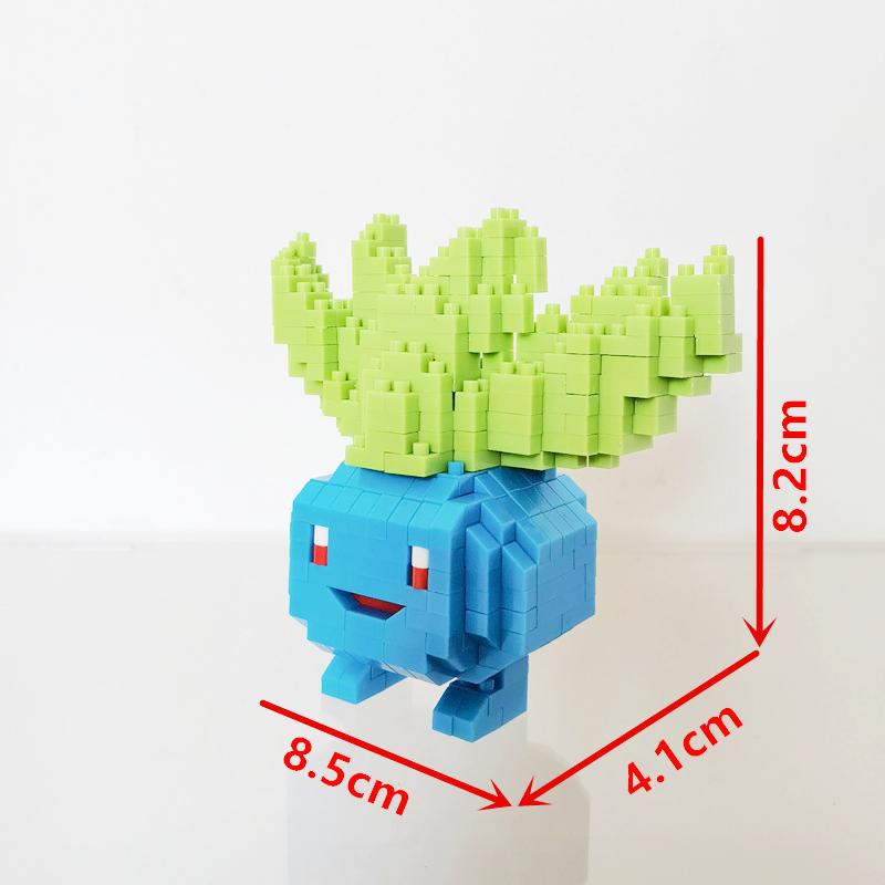Anime Pokémon Building Blocks Assembly Anime Charizard Doll Blastoise Bulbasaur Gengar Bricks Figures Toy for Kid Gift