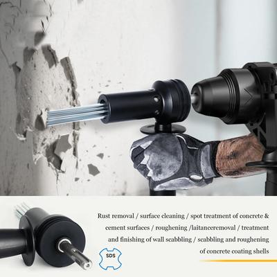 Electric Hammer Adapter Needle Scaler Rust Remover Hardened Steel Construction
