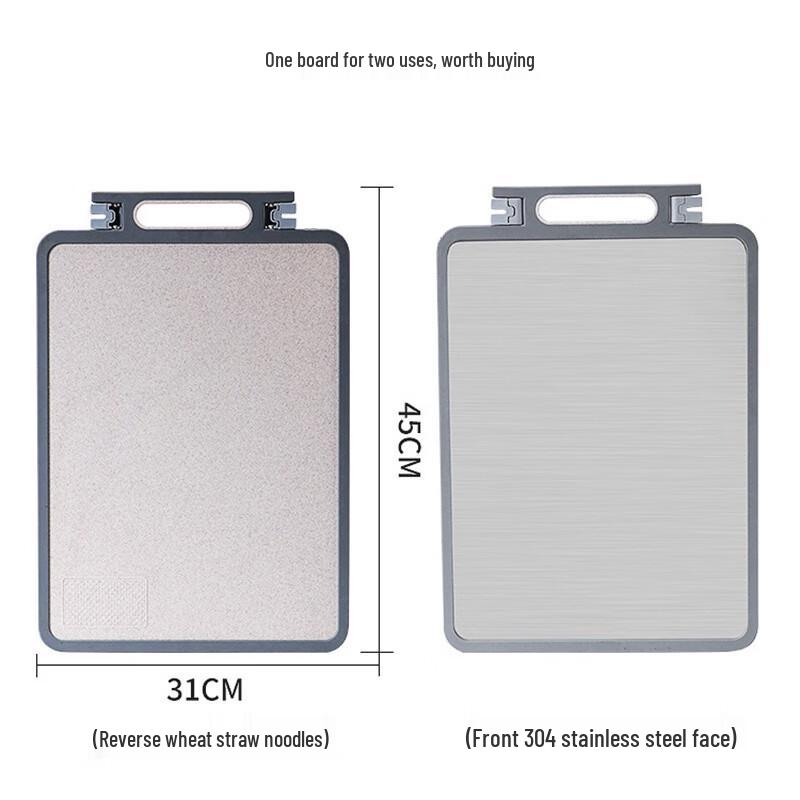 Zhi Shi Doppelseitiges Kunststoffschneidebrett mit Schleifstein