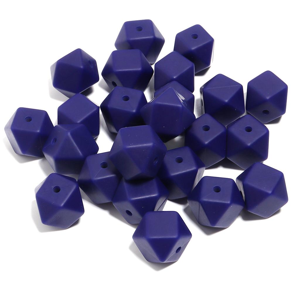 10pcs 19x14mm Hexagon Silicone Beads For Jewelry Making DIY Handmade Necklace Bracelets Phone Key Chain Decoration Accessories