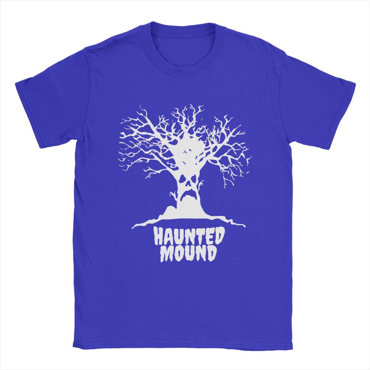 

Смешные футболки Haunted Mound Sematary Harold для мужчин и женщин, хлопковая футболка, идея для подарка, одежда S синий