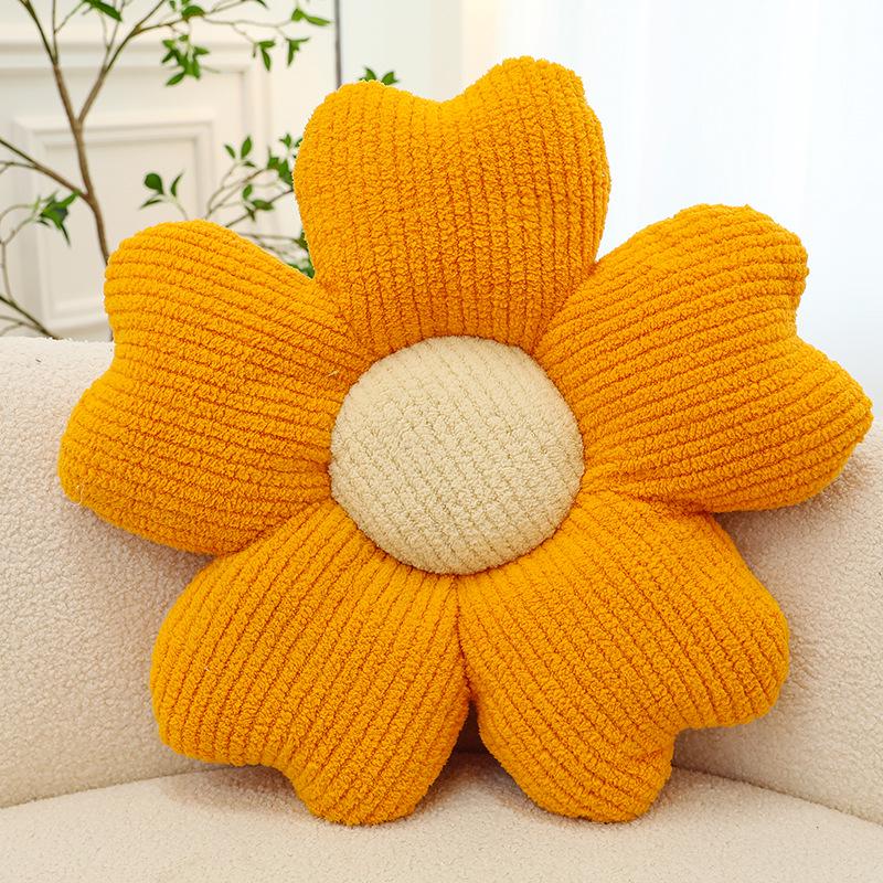 Cloud Daisy Flower Throw Pillow for Sofa, Chair, Office, Bedroom, or Floor Cushion