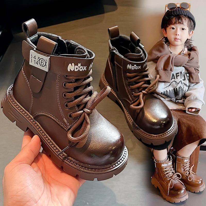 Autumn Winter Children's Boots High-quality Fashionable Boy's Boots Children's Boots Handsome British Style Ankle Boots
