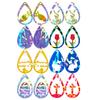 Earring Pendant Epoxy Mould Holographical Lasers Silicone Mold Water Drop Shaped Earrings Mould for Jewelry Enthusiasts