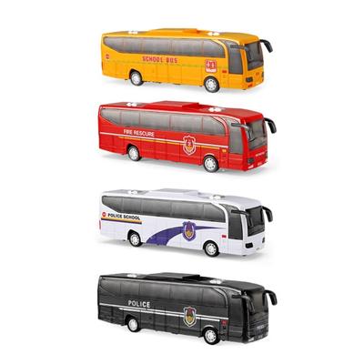 School Bus Model Toy Pull Back Bus Police Bus Fire Rescure Bus School Bus Police School Bus Transport Vehicle Toy