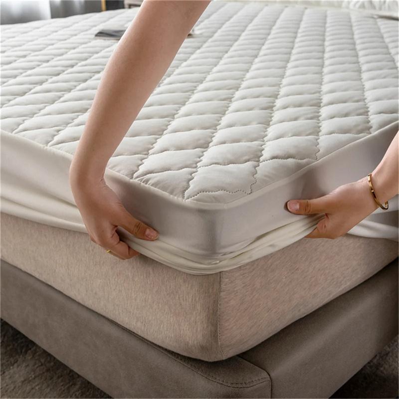 Waterproof Bedding Fitted Sheet Thicken Cotton Bedspread Bed Mattress Cover Comfortable Bed Cover Bed Linen Bed Sheets(No Pillowcase)