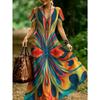 Damen-Langkleid mit Aufdruck