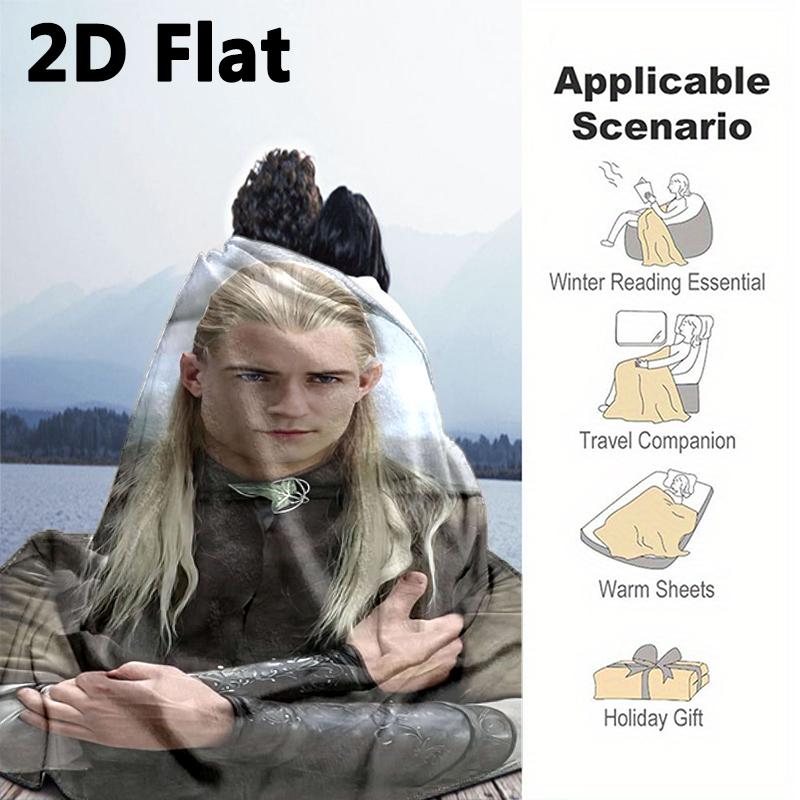 1PC The Lord of the Rings blanket, all-season lightweight home office outdoor nap multifunctional blanket, Christmas gifts