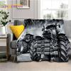 Retro Tractor Car 3D Truck Soft Flannel Blanket for Beds Bedroom Sofa Picnic ,Throw Blanket for Cover Outdoors Leisure Gift