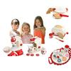 Wood Simulation Tea Set Pretend Play Kitchen Role Play Educational Toy For Kindergarten Children's Kitchen Role Play Set