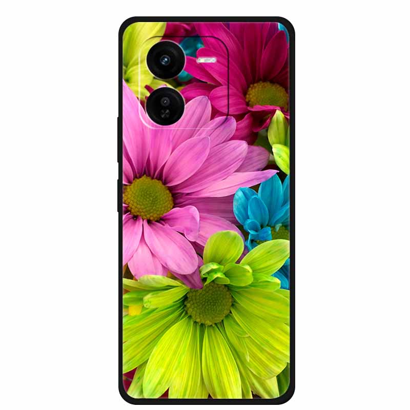 For iQOO Z9x Z9 Turbo 5G Case Luxury Fashion Soft Silicone Phone Case For iQOO Z9 Turbo 5G Cover Shockproof TPU Protector Capa