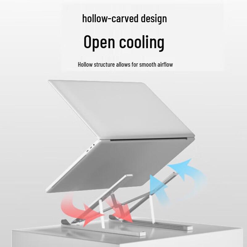 Lenovo ZJA3 Portable Aluminum Laptop Riser & Cooling Stand