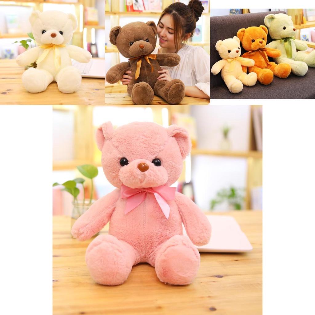 Soft And Skin-friendly 11.8-21.6 In Colored Teddy Bear Plush Perfect Gift For Kids And Home Decor