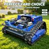4 Stroke Gas Engine Crawler Remote Controlled Lawn Mower All Terrain Tracked Grass Cutter Machine