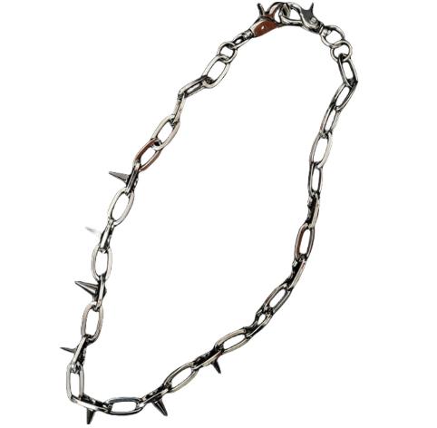 Men Trousers Punk Dark Style Rivets Metal Chain Hip-hop Punk Style Pants Waist Belt Key Chain Trendy Accessories