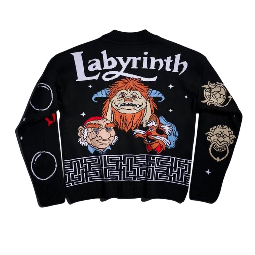Labyrinth Unisex Adult Friends Knitted Cardigan