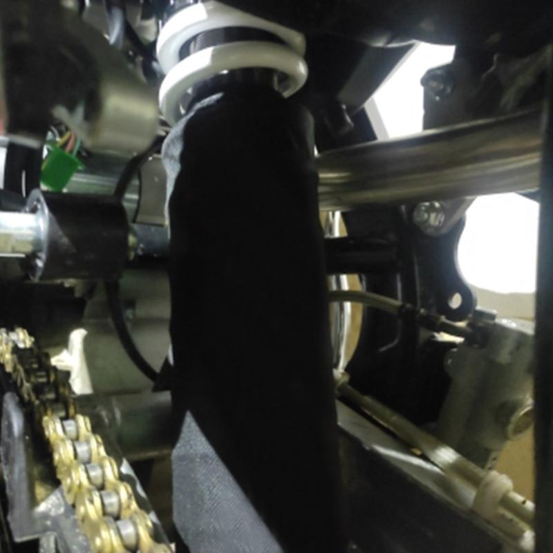 Motorcycle Shock Absorb Cover Nylon Fabric Shock Absorb Guard Easy Carry for Road Riders & Maintenance Technicians
