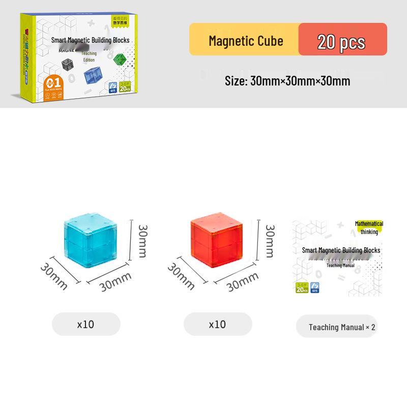 Dige Toys Colorful Magnetic Building Blocks: Educational Geometric Shape Recognition Set for Children