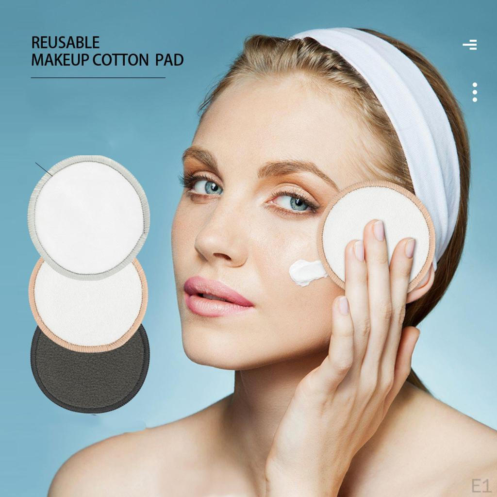 5Pc Soft Reusable Makeup Remover Pads Facial Washable