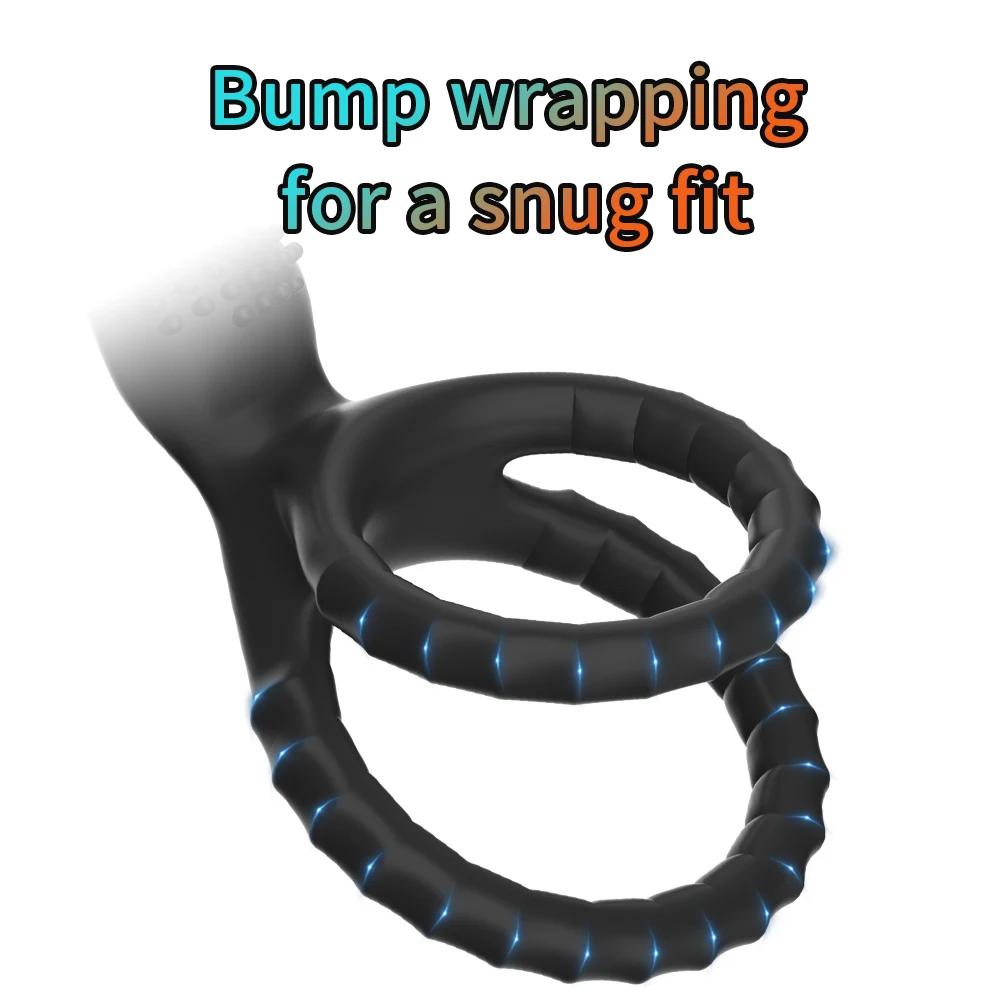 Men's Silicone Penis Ring Clitoris Stimulator Cock Ring Ejaculation Delay Penis Ring Erection Ring Sex Toys for Men Couples