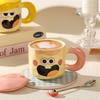 Cute and Cute Smiling Face Ceramic Cup Clown Funny Cute Water Cup Birthday Gift