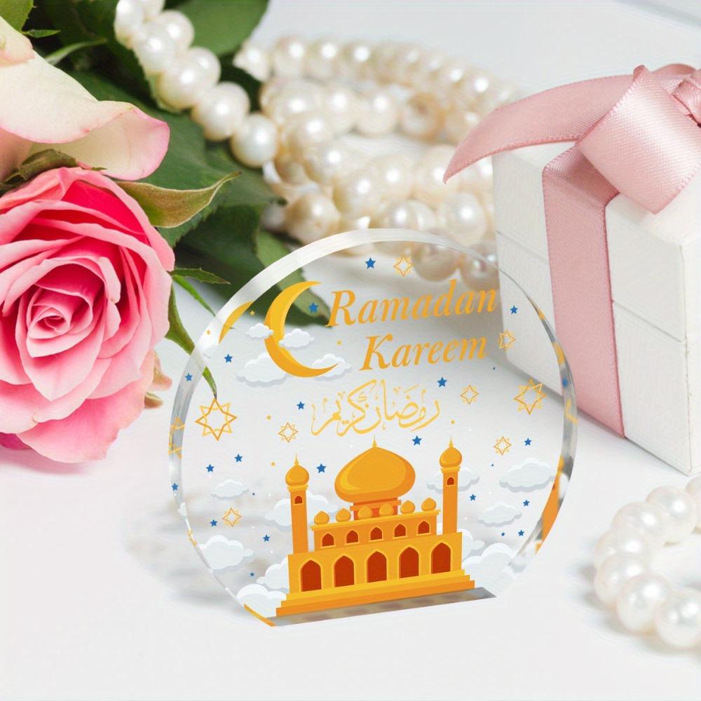 Eid Mubarak Gift, Islamic Acrylic Plaque, Exquisite Small Islamic Gift, Ramadan Mubarak Gift, Nurseries, Home Desk Living Room Acrylic Decoration,