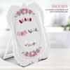 Manicure Flower Design Nail Polish Gel Card White Plastic Nail Practice Tool 48 Colors Nail Art Nail Art Display Stand