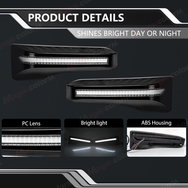 3-colors DRL For Toyota Land Cruiser 250 Prado LC250 2024 2025 Daytime Running Light Turn Signal Lamp Driving Light