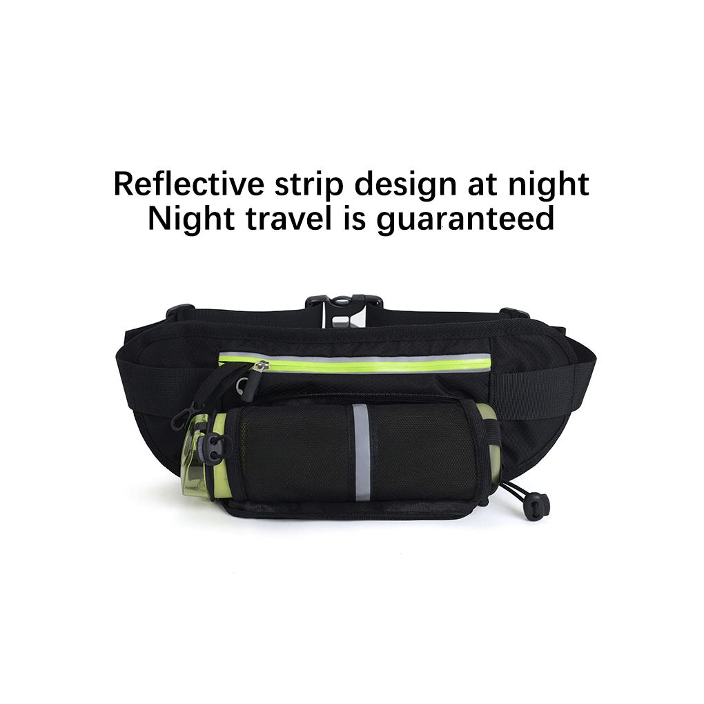 Portable Waist Zipper Bag Camping Hiking Traveling Running Jogging Polyester Belt Pouch Phone Adjustable Fanny Pack