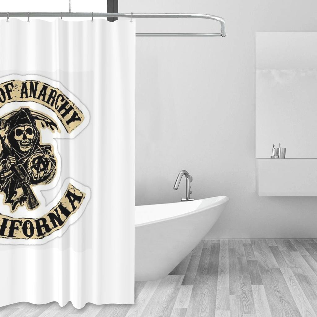 Sons Of Anarchy Samcro Whiskey Shower Curtain Bathroom Polyester Waterproof Bath Curtains With Hooks