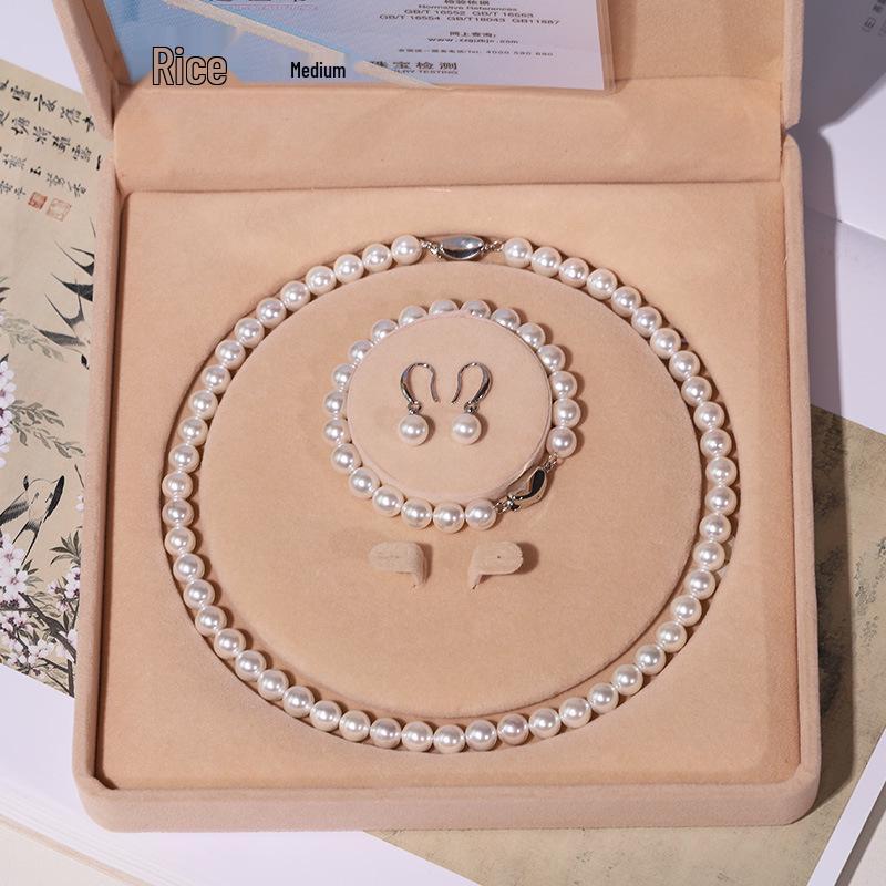 Mother-of-Pearl Shell Bead Necklace for Women - Perfect Mother's Day Gift