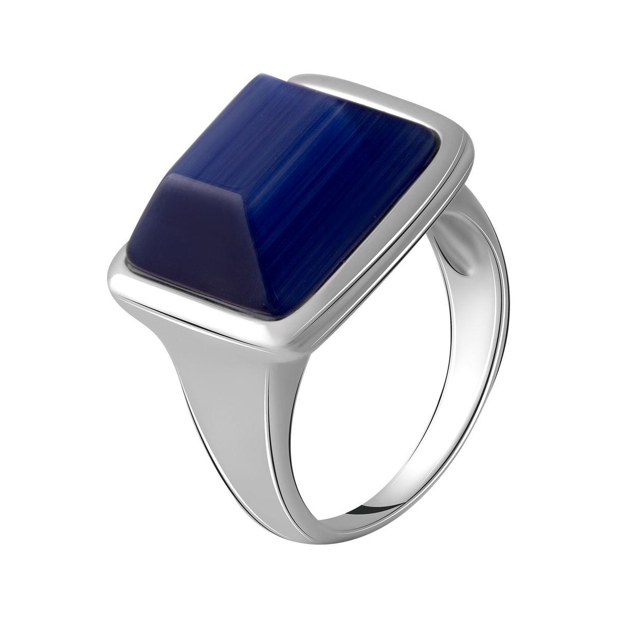 

Silver ring with cat s eye, product weight 7.58 gr (2053781) 17.5