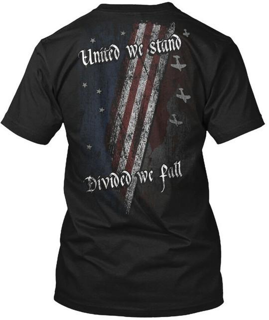 United We Stand Divided Fall T-Shirt Made in the USA Size S to 5XL