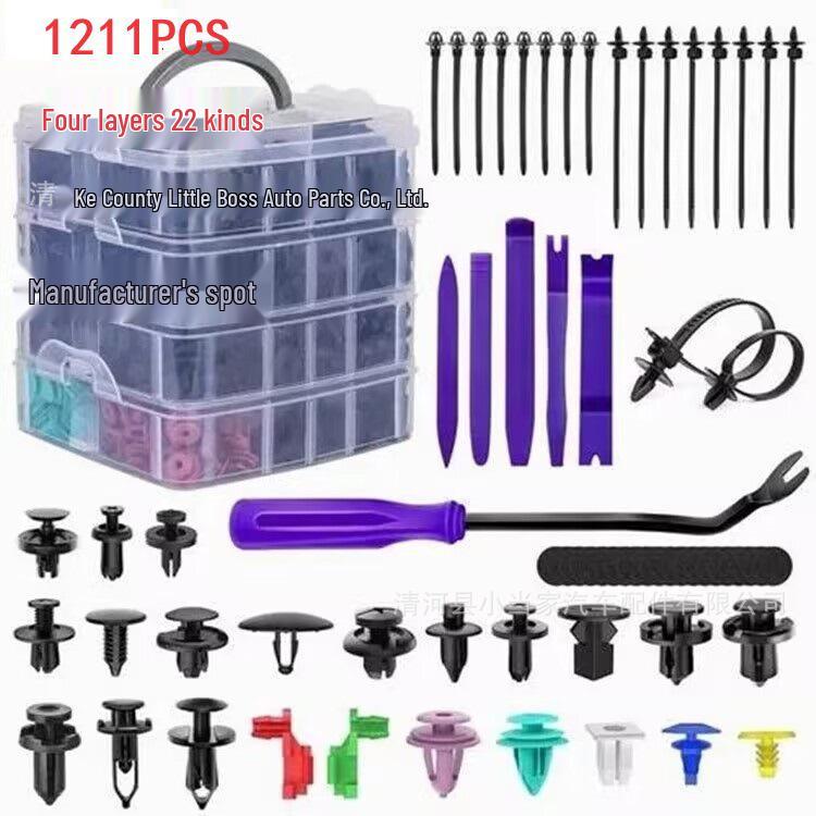965-teiliges Auto-Druckknöpfe-Set: 24 Typen für Toyota & Honda Stoßfängerbefestigungsnieten