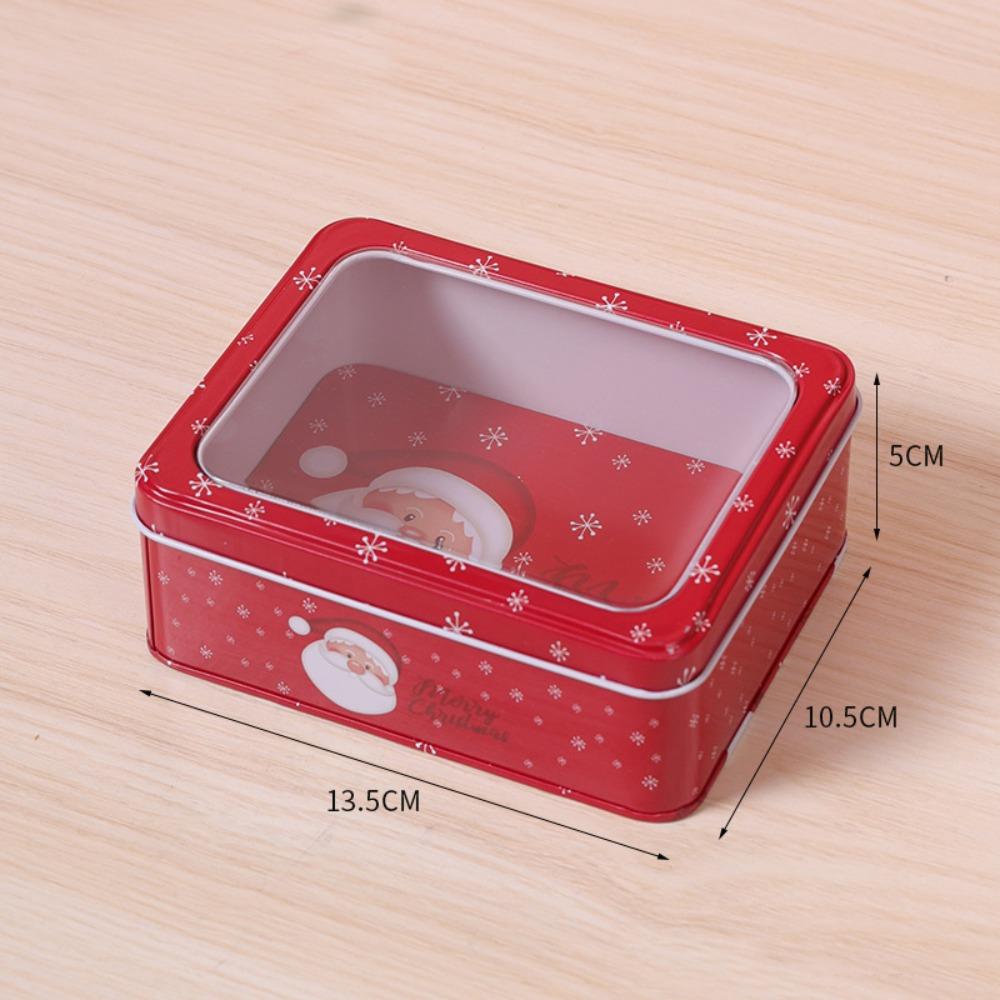 Trick or Treat Pattern Print Baking Cookies Box Christmas Tin Box Popular Packing Case