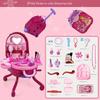 3 In 1 Kids Makeup Toy Set Girls Cosmetics Cosplay Princess Dresser Lipstick Pretend Toy Suitcase Toy Birthday Gift