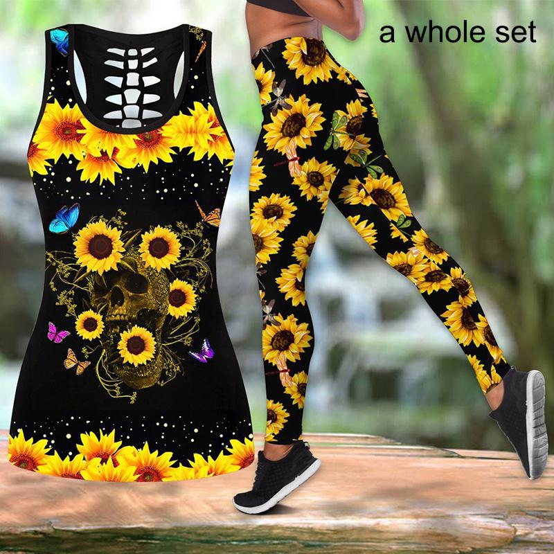 Sunflower Workout Outfit