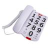 Large Button Phones One Touch Dialing Adjustable Ringing Tone and Handset Volume Large Key Wired Telephone with Photo Memory Corded Phone