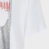 Emporio Armani Round Neck Graphic Print Short Sleeve T-Shirt Women Tops White 8N2T8A2-JFJZ1-0100