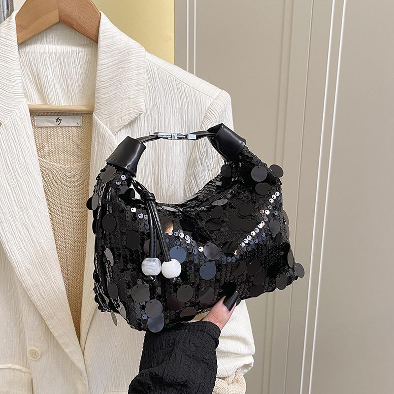 Niche Design Women's Sequin Underarm Shoulder Bag - 2025 Spring Fashion